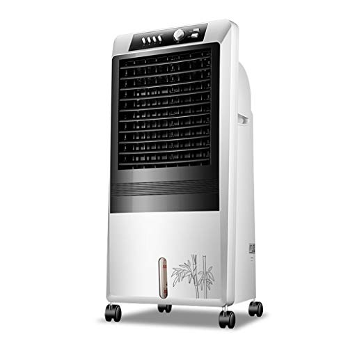 CYLQ Climatiseur Mobile，Portable Évaporatif Air Conditionné, 3 Vitesses du Ventilateur Et Minuterie, Maison Bureau Tranquille Ventilateur Froid 65W Blanc (Color : White)