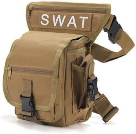 Outdoor Mud Camouflage Outdoor Leg Bag Utility Thigh Fanny Waist Pack Pouch For Camping Hunting \ Camping Hiking Carry Personnel Unique Pockets Flexible Clothing Tactical Belly Breifcase Buffalo