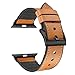Produktbild TianranRT Leder+TPU Armband Band Riemen Armband für Apple Watch Serie 4 40 mm (Braun,40MM)