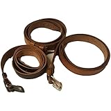  3er Pack CZ Armee Lederriemen Ledergürtel Hosengürtel Armee Riemen braun gebr.