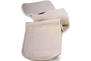 Abbey 100% Cotton Professional Heavy Duty Double Sided Oven Gloves Heat Resistant – Jolly Molly Soft Commercial Thick Oven Gloves for Bakers, Chefs and Kitchen – Double Oven Mitts XL Size (91 x 17cm)