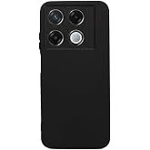 Infinix GT 20 Pro ile Uyumlu Kılıf İnce Sıvı Silikon Tam Koruma Yumuşak Jel Silikon Kapak - Siyah