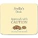 Produktbild Stella'Schreibtisch-Ansatz (mit Vorsicht oder zumindest Kekse, Plätzchen-Name-Motiv, personalisierbar Premium-Mousepad (5 mm Dicke)