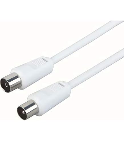 TV Aerial Socket Coaxial Coax Wall Face Plate White TV Point