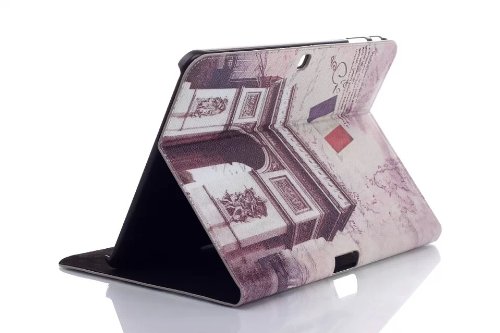 inShang Hülle für Samsung Galaxy Tab 4 10.1 Tablet Case Cover for 10 inch Galaxy Tab 4 T530 and T531 (2014 released), Edles PU Leder Tasche Hülle Skins Schutzhülle, + inShang Logo hochwertigen Stylus Eingabestift Stift - 3