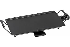 Bestron Elektrisk Plancha/Teppanyaki grillplatta med nonstick-beläggning, 2000 W