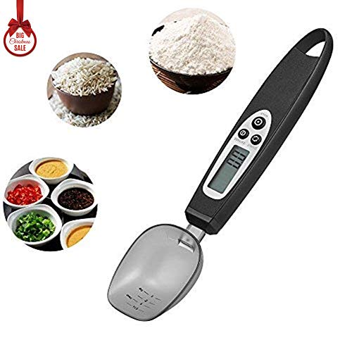 Meer Báscula de cocina, cuchara de medición electrónica digital inoxidable Báscula 500g / 0.1g Báscula de medición precisa para cocinar, hornear, repartir
