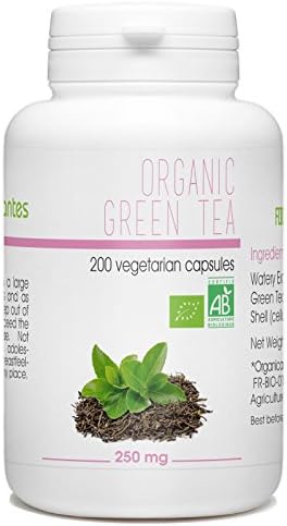 Organic Green Tea Leaf - Watery Extract - 250mg - 200 vegetarian capsules