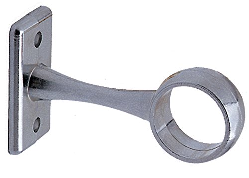 2 x estándar centro armario tubo/carril de varilla final centro enchufe soporte soporte de montaje  19 mm  cromo pulido (262)