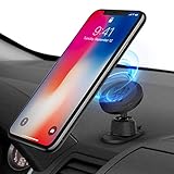 Potente y seguro montaje de coche magnético para smartphones universal, tabletas GPS, y más dispositivos permite una sujeción sujeta que complementa su salpicadero y le permite acceder al dispositivo en la posición cómoda de su elección