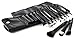 Glow 12 Makeup Brushes Set in Black Crocodile Leather Design Case