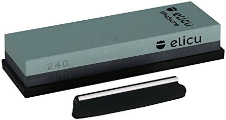 Elicu Grindstone Whetstone whetstone 240 800 Set Knife Sharpener with Knife Sharpening Guide