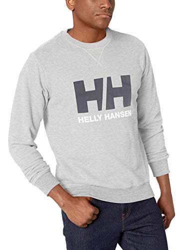 Helly Hansen Hh Logo Crew Sweat, Hombre, Grey Mélange, M