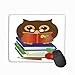Produktbild Gaming Mouse Pad Custom, Personality Desings Gaming Mouse Pad 11.81 X 9.84 Inch owl Books Funny Apple Pencil Psychedelic