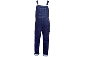 21FASHION Herren Denim Jeans Latzhose Erwachsene Bib and Brace Overall Heavy Duty Arbeitskleidung Hose