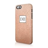 tiritas effect callos  Personalizado Oro Rosa teléfono móvil Carcasa rígida Custom Tirita iniciales nombre texto Trendy Fashion regalo presente metálico con purpurina, plástico, 09, iPhone 5 / 5s / SE