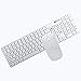 Produktbild Wireless Keyboard und Maus Combo, ultradünne Mute Ergonomic Chocolate Keycaps Tastatur + Geräuschlose Cordless Gaming Mouse für PC-Desktop-Laptop (Farbe : Weiß)