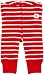 Polarn O. Pyret Unisex Baby Classic PO.P Stripe Leggings, Poppy, 18-24 Months