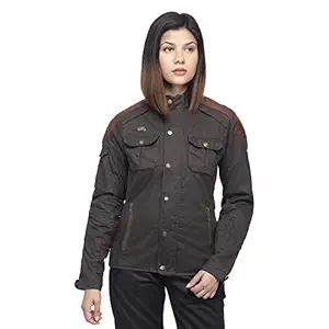 Royal Enfield Girl on Wheels Women Riding Jacket Olive (L) 42 CM
