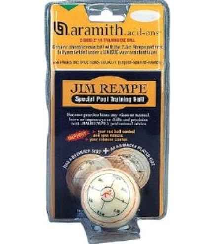 Boule D'entraînement Aramith Jim Rempe 57.2mm - Améliore Ton Jeu De Billard Avec Le Kit Pro
