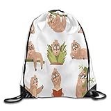 Polyester material, hipster bag/various patterns drawstring backpacks.