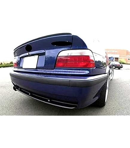 Spoiler (Lame) Rajout Pour Pare-Choc Arrière BMW Série 3 E36 - Noir ABS - 1990-2000
