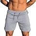 Produktbild Sport Shorts Herren Sommer Strand Sea Surfen Kurze Hose Boxing Bermuda Running Fitness Gym Lightweight Training Shorts,Qmber atmungsaktives Training zum Schwitzen/Grau1,XL