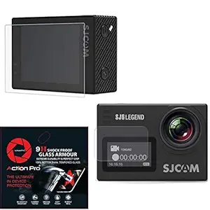 Action Pro 9H Screen Protector Tempered Glass for SJCAM SJ6 Legend Action Camera (Pack of 2)