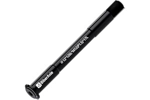 BIBERAXLE Axes enfichables de 12 mm pour fourches de vélo et cadre de vélo arrière, VTT et vélos de route axe adaptateur de moyeu en alliage d'aluminium, pas de filetage : 1,5 mm, longueur : 117 mm à 181 mm, 17