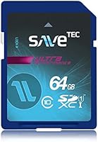 Savetec Speicherkarte 64 GB SDXC UHS-1 Ultra bis zu 60MB/s Class 10 f&uuml;r f&uuml;r Notebook PC Video Camcorder Chip Hersteller Samsung