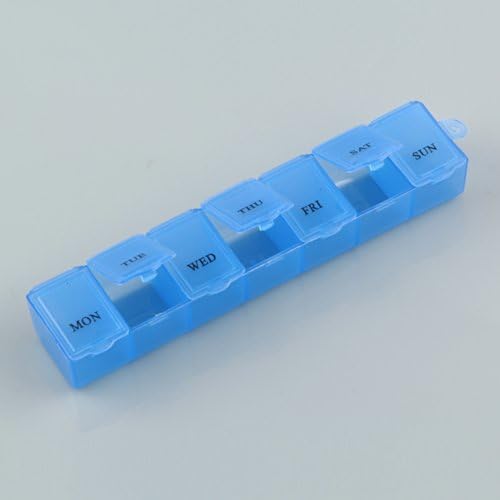 Misswonder 7 Day Tablet Pill Box Holder Weekly Medicine Storage Organizer Container Case
