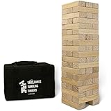 Giant Tumbling Timbers by Yard Games | Tumbling Tower Stacking Game with 56 pieces