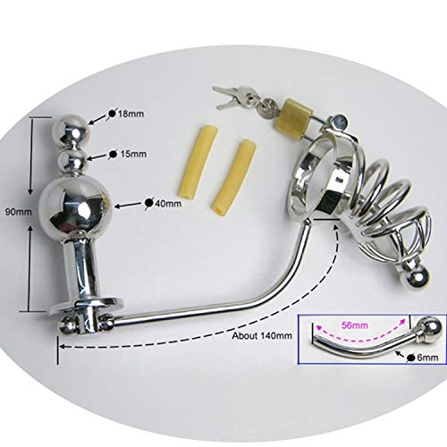Anal Plug Male Chastity Belt Coc K Cage Stainless Steel | Desertcart BAHRAIN