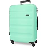 Roll Road Flex Medium Suitcase, Green, Hardside, 4 Wheels | ABS