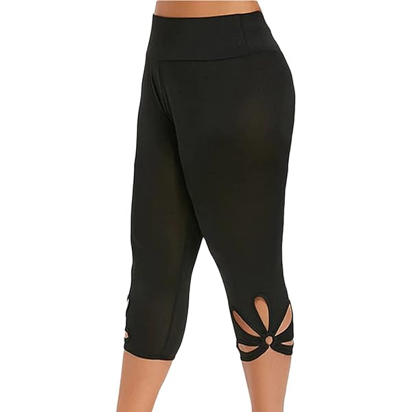 Legging Femme 3/4 Modal Avec Dentelle - Taille Unique - Blanc - Confortable Et Extensible Pour Yoga, Loisirs