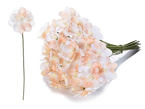 Ideapiu 144 Fiorellino Artificiale in Stoffa Pesca per bomboniera