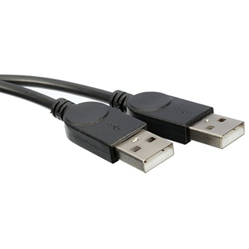 39cm Doppel USB 2.0-A Stecker auf USB-Buchse Kabel Verlängerungskabel - 4