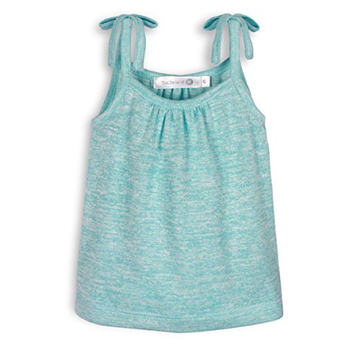 TroiZenfantS Baby Girls 0-24m Joy Plain Vest, Turquoise (Jersey Turquoise), 3-6 Months (Manufacturer size: 6 Months)