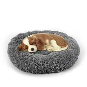 Dog Bed, Cat Calming Bed, Orthopedic Pet Donut Cuddler
