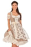 Minidirndl MarJo Leder & Tracht Trachten Minidirndl 2tlg. - ELUISA - Creme, Größe 38