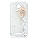 Produktbild spritech (TM) Farbige Diamant mit Luxus Kristall Strass Beautiful Bling Grün Pfau Transparent Hartschale Caver Fall, style-39, HTC M9 Plus