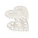 Hrph New Professional Makeup Nail Art 12 Holes Acrylic Gel Nail Brush Pen Holder Heart Gold Rest Stand Display Brushes