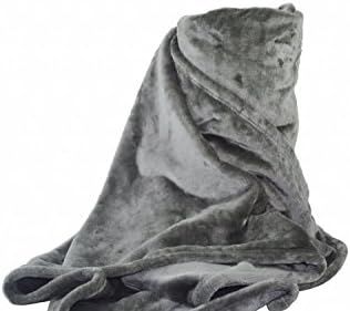 Supreme Soft Faux Fur Luxury Mink Throw Soft Bed Blanket (grey, 200x240)