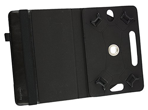 Emartbuy® i.onik Global Tab L1001 4G Tablet PC 10.1 Zoll Universal ( 9 – 10 Zoll ) Schwarz Premium PU Leder 360 Grad rotierende Stand Folio Geldbörse Tasche Hülle + Schwarz Eingabestift - 3