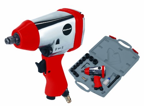 Einhell Druckluft Schlagschrauber Set DSS 260/2 (Arbeitsdruck 6,3 bar, Drehmoment 312 Nm, Luftverbrauch ca. 115 l/min., inkl. Zubehör, im Koffer, Ölflasche ohne Inhalt) - 2