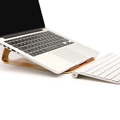 [WoW] Original UrCover Aluminium Notebookständer und Halter für Apple Macbook Pro/Retina, [DEUTSCHER FACHHANDEL] Samsung Laptop, Asus Laptop, Lifebook, Netbook, Notebook, Lenovo Ultrabook Gold - 7