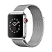Produktbild Apple Watch Series 3, 38 mm, GPS + Cellular, Edelstahl Gehäuse, Silber mit Milanese-Armband, Silber, 2017