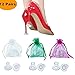 Price comparison product image 12 Pairs Transparent High Heel Protectors,Heel Stoppers,Heel Repair Caps Covers for Women-Perfect for Weddings, Races, Formal Occasions - Protecting from Grass, Gravel, Bricks & Cracks(S, M, L)