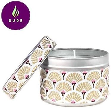 Candy Flass scented candle with vegetable wax in metal box dressed with fans fabric. Personalized candle gift mum gifts friends couples gifts christmas gifts birthday wedding valentine