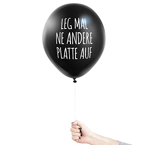 Pechkeks Anti-Party Ballons – schwarze Luftballons mit Ansage - 5